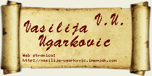 Vasilija Ugarković vizit kartica